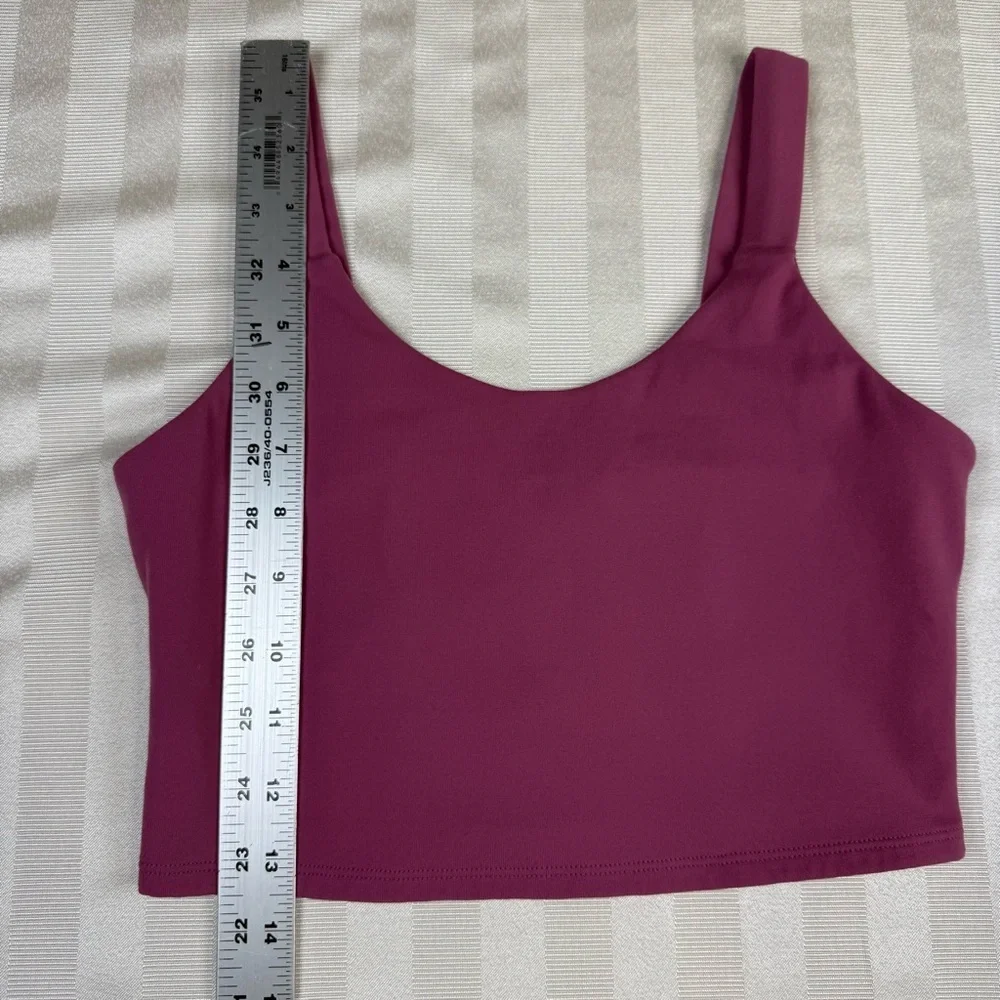 ALO Yoga Fortify Sports Bra Tank - Size Small in Dragonfruit.  Without Pads